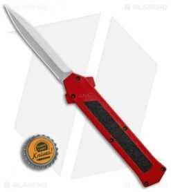 AKC F-16 D/A Dagger OTF Automatic Knife Red (3.3" Satin) -Akc Sales Store AKC F 16 DA Dagger Red Satin BHQ 87409 er bottlecap