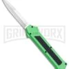 AKC F-16 Green D/A OTF Automatic Knife - Bayo Satin Plain -Akc Sales Store AKC F 16 Green DA OTF Bayo Satin Plain BP 23855 jr large