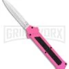 AKC F-16 Pink D/A OTF Automatic Knife - Bayonet Satin Plain 1 AKC F-16 Pink D/A OTF Automatic Knife - Bayonet Satin Plain -Akc Sales Store AKC F 16 Pink DA OTF Auto Bayo Satin GX 37618 jr large
