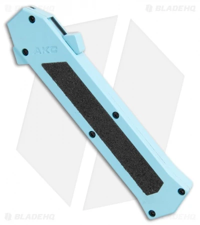 AKC F-16 D/A Bayonet OTF Automatic Knife Teal (3.3" Two Tone) 4 AKC F-16 D/A Bayonet OTF Automatic Knife Teal (3.3" Two Tone) - Image 2