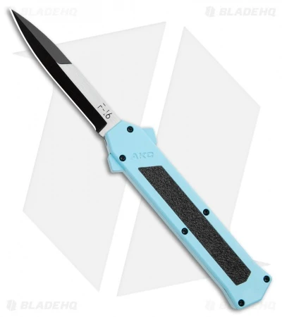 AKC F-16 D/A Bayonet OTF Automatic Knife Teal (3.3" Two Tone) 3 AKC F-16 D/A Bayonet OTF Automatic Knife Teal (3.3" Two Tone)