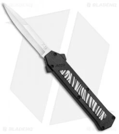 AKC F-16 D/A Bayonet OTF Automatic Knife Zebra (3.3" Satin)