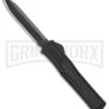 AKC F-20 Black D/A OTF Automatic Knife - Spear Point Black Plain 1 AKC F-20 Black D/A OTF Automatic Knife - Spear Point Black Plain -Akc Sales Store AKC F 20 DA Dagger OTF Auto Black Black BHQ 140839 jr large