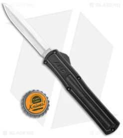 AKC F-20 D/A Dagger OTF Automatic Knife Black Carbon Fiber (3.55" Satin) -Akc Sales Store AKC F 20 DA Dagger OTF Auto Black CF Satin BHQ 141100 jr bottlecap