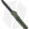 AKC F-20 D/A OTF Automatic Knife Green Aluminum (3.6" Black)