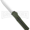 AKC F-20 OD Green D/A OTF Automatic Knife - Satin Plain -Akc Sales Store AKC F 20 DA Dagger OTF Auto OD Green Satin BHQ 140493 jr large