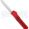 AKC F-20 Red D/A OTF Automatic Knife - Satin Plain -Akc Sales Store AKC F 20 DA Dagger OTF Auto Red Satin BHQ 140483 jr large