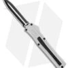 AKC F-20 D/A Dagger OTF Automatic Knife White Aluminum (3.6" Two Tone) -Akc Sales Store AKC F 20 DA Dagger OTF Auto White Aluminum TT BHQ 179206 jr