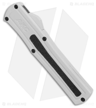 AKC F-20 D/A Dagger OTF Automatic Knife White Aluminum (3.6" Two Tone) 4 AKC F-20 D/A Dagger OTF Automatic Knife White Aluminum (3.6" Two Tone) - Image 2