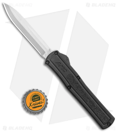 AKC F-20 D/A Spear Point OTF Automatic Knife Black (3.55" Satin) 6 AKC F-20 D/A Spear Point OTF Automatic Knife Black (3.55" Satin) - Image 4