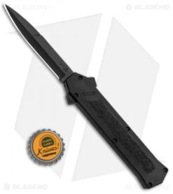AKC F-16 D/A Bayonet OTF Automatic Knife Black Inlay (3.3" Black) -Akc Sales Store AKC F DA Bayo OTF Black Inlay Black BHQ 83219 jr bottlecap