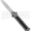 AKC F-16 Gray D/A OTF Automatic Knife - Bayo Satin Plain -Akc Sales Store AKC F16 DA Bayo Satin Plain BP 25691 er large