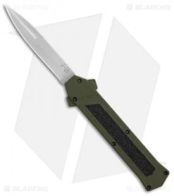 AKC F-16 D/A Bayonet OTF Automatic Knife OD Green (3.3" Satin)