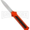 AKC F-16 Orange D/A OTF Automatic Knife - Bayo Satin Plain -Akc Sales Store AKC F16 Orange DA Bayo Satin Plain BP 25689 er large