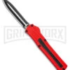 AKC F-20 D/A Dagger Dark Red Aluminum OTF Automatic Knife - Two Tone Plain 2 AKC F-20 D/A Dagger Dark Red Aluminum OTF Automatic Knife - Two Tone Plain -Akc Sales Store AKC F20 DA Dagger OTF AK Red Alum 3in Two Tone BHQ 178590 td large