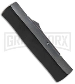 AKC Minion Concord Black/Sim Carbon Fiber OTF Automatic Knife - Black Flat -Akc Sales Store AKC Minion Concord Black Slim CF OTF Auto Black Flat GX 33107 jr side large