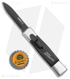 AKC Minion Concord OTF Automatic Knife Polish/Black (2.3" Black Dagger) -Akc Sales Store AKC Minion Concord Polish Black OTF Auto Black Dagger GX 41032 jr bottlecap