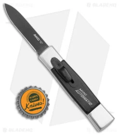 AKC Minion Concord OTF Automatic Knife Polish/Black (2.3" Black Spear Point) -Akc Sales Store AKC Minion Concord Polish Black OTF Auto Black Flat GX 41034 jr bottlecap