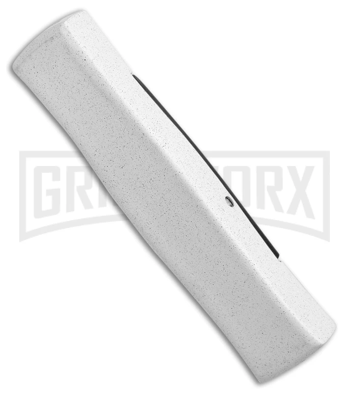 AKC Minion Concord White/Black OTF Automatic Knife - Flat Grind Black Plain 5 AKC Minion Concord White/Black OTF Automatic Knife - Flat Grind Black Plain - Image 3