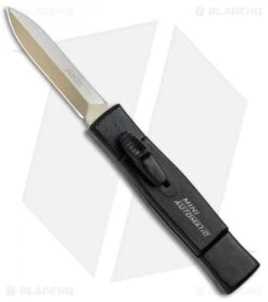 AKC Minion Concord Dagger OTF Automatic Knife Black (2.3" Gold Dagger)
