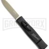 AKC Minion Concord Black OTF Automatic Knife - Flat Gold Plain -Akc Sales Store AKC Minion OTF Concord Black Gold Flat BHQ 52367 jr large