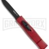 AKC Minion Concord Red OTF Automatic Knife - Black Plain -Akc Sales Store AKC Minon Concord Red OTF Black BP 18056 jr large