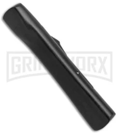 AKC Concord Black OTF Automatic Knife - Dagger Gold Plain -Akc Sales Store AKC OTF Black Concord Gold Dagger BHQ 52359 jr side large