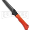 AKC Smarty Orange W/Black Bolster Automatic Knife Reverse Tanto - Black SW Plain -Akc Sales Store AKC Smarty AK Orange w Black Bolster 3in BSW BHQ 184676 td large