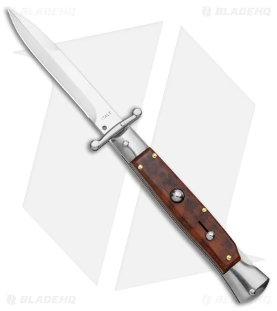 Bolster AKC 9" Automatic Italian Stiletto Snakewood (4" Satin Bayonet) 3 Bolster AKC 9" Automatic Italian Stiletto Snakewood (4" Satin Bayonet)