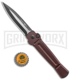 AKC X-treme ACE Brown Automatic Knife - Two Tone -Akc Sales Store AKC X treme Ace Auto Brown TT BHQ 136122 jr bottlecap large