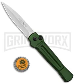 AKC X-treme Ace Green Automatic Knife - Satin Plain 9 AKC X-treme Ace Green Automatic Knife - Satin Plain -Akc Sales Store AKC X treme Ace Auto Green SW BHQ 125448 jr bottlecap large