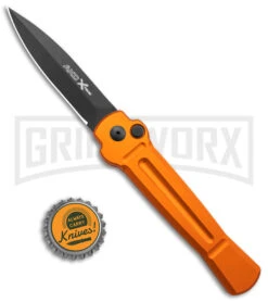 AKC X-treme Ace Automatic Knife - Orange -Akc Sales Store AKC X treme Ace Auto Orange Black BHQ 136123 jr bottlecap large