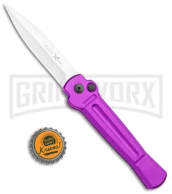 AKC X-treme Ace Purple Automatic Knife - Stonewash Plain 9 AKC X-treme Ace Purple Automatic Knife - Stonewash Plain -Akc Sales Store AKC X treme Ace Auto Purple Satin BHQ 179205 jr bottlecap large