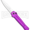 AKC X-treme Ace Purple Automatic Knife - Stonewash Plain -Akc Sales Store AKC X treme Ace Auto Purple Satin BHQ 179205 jr large