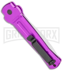 AKC X-treme Ace Purple Automatic Knife - Stonewash Plain 8 AKC X-treme Ace Purple Automatic Knife - Stonewash Plain -Akc Sales Store AKC X treme Ace Auto Purple Satin BHQ 179205 jr side large
