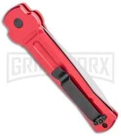 AKC X-treme Ace Red Automatic Knife - Satin Plain 8 AKC X-treme Ace Red Automatic Knife - Satin Plain -Akc Sales Store AKC X treme Ace Auto Red Satin BHQ 105468 jr side large