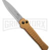 AKC X-treme Ace1 Gold Aluminum Automatic Knife - Satin Plain -Akc Sales Store AKC X treme Ace Automatic Knife Gold 3in Satin BHQ 189018 td large