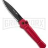 AKC X-treme Ace Red Automatic Knife - Black Plain -Akc Sales Store AKC X treme Ace Automatic Knife Red 3.6 Black BHQ 123056 LS large