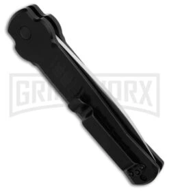 AKC X-treme Ace1 Side Opener Black Automatic Knife - Satin Plain -Akc Sales Store AKC X treme Ace1 Automatic Knife Black 3.75in Satin BHQ 189353 hd side large
