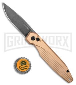 AKC X-treme Dandy Tan Aluminum Automatic Knife - Black Stonewash 9 AKC X-treme Dandy Tan Aluminum Automatic Knife - Black Stonewash -Akc Sales Store AKC X treme Dandy Tan Aluminum Auto Black SW BHQ 176846 jr bottlecap large