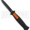 AKC X-treme EVO Black / Orange Slide OTF Automatic Knife - Black Plain -Akc Sales Store AKC X treme EVO OTF Auto Black Orange Slide Black BHQ 114335 jr large