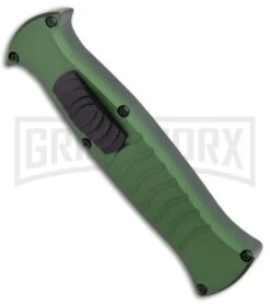 AKC X-treme EVO Green OTF Automatic Knife - Dagger Black Plain -Akc Sales Store AKC X treme EVO OTF Auto Dagger Green Black GX 37364 jr spine large
