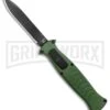 AKC X-treme EVO Green OTF Automatic Knife - Black Plain -Akc Sales Store AKC X treme EVO OTF Auto Green Black BHQ 105414 jr 2 large
