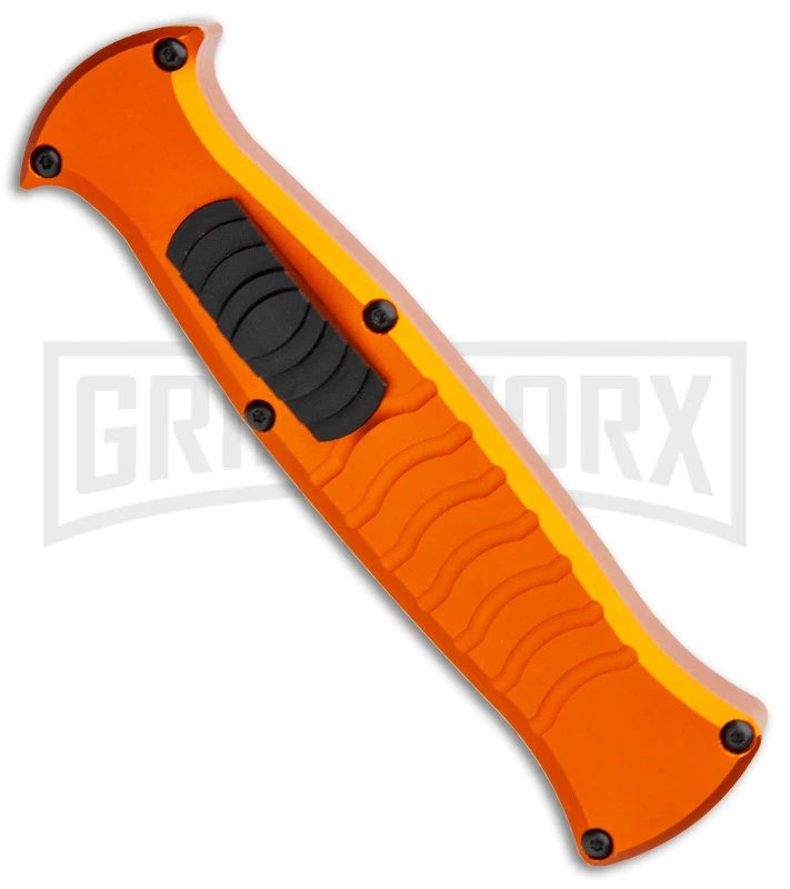 AKC X-treme EVO Orange OTF Automatic Knife - Satin Plain 4 AKC X-treme EVO Orange OTF Automatic Knife - Satin Plain - Image 2