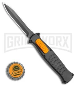 AKC X-treme EVO Black / Orange Slide OTF Automatic Knife - Black Plain Dagger 9 AKC X-treme EVO Black / Orange Slide OTF Automatic Knife - Black Plain Dagger -Akc Sales Store AKC X treme EVO OTF Automatic Knife Black Orange Slide 3.5 Black Dagger BHQ 119626 LS Bottlecap large