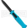 AKC X-treme EVO Blue OTF Automatic Knife - Black Plain 1 AKC X-treme EVO Blue OTF Automatic Knife - Black Plain -Akc Sales Store AKC X treme EVO OTF Automatic Knife Blue 3.5in Black EVO LBB BHQ 114336 LS large
