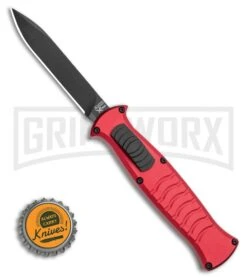 AKC X-treme EVO RB OTF Automatic Knife - Red Black Plain 9 AKC X-treme EVO RB OTF Automatic Knife - Red Black Plain -Akc Sales Store AKC X treme EVO OTF Automatic Knife Red 3.5in Black EVO ROB BHQ 115345 LS Bottlecap large
