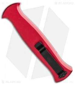 AKC X-treme EVO OTF Automatic Knife Red (3.5" Black) -Akc Sales Store AKC X treme EVO OTF Automatic Knife Red 3.5in Black EVO ROB BHQ 115345 LS Side