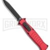 AKC X-treme EVO RB OTF Automatic Knife - Red Black Plain -Akc Sales Store AKC X treme EVO OTF Automatic Knife Red 3.5in Black EVO ROB BHQ 115345 LS large