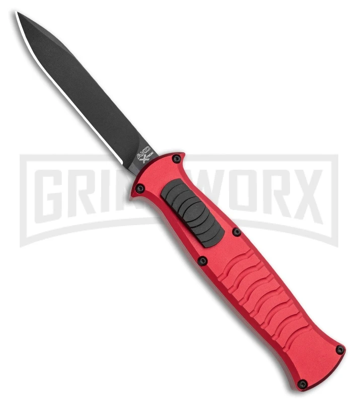 AKC X-treme EVO RB OTF Automatic Knife - Red Black Plain 3 AKC X-treme EVO RB OTF Automatic Knife - Red Black Plain